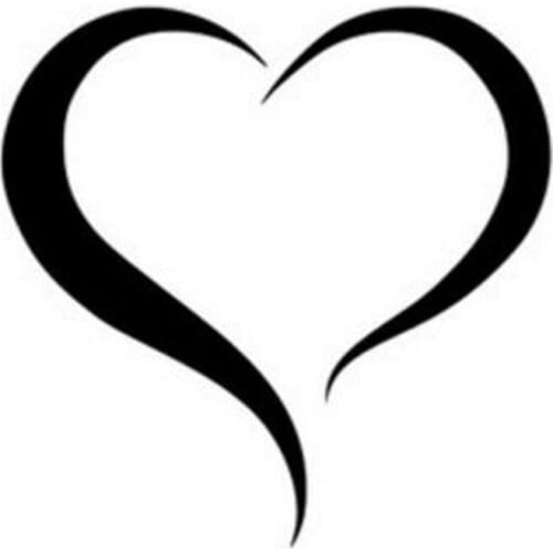 Vinyl Decal Sticker Car Truck Wall Laptop Fancy Heart Love Wall Sticker Choose 20 Colours