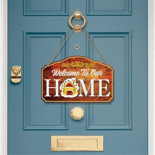 Iron sheet diamond painting door and window decoration painting with magnetic stickers