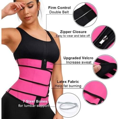 Women Shaperwear Waist Trainer Neoprene Belt f Weight Loss Body Shaper Adjustable Tummy Control Strap Slimming Fitness Belt 4XL