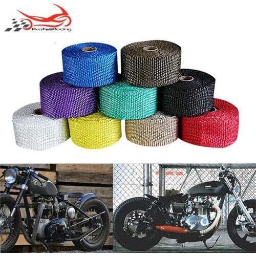 1.5mm*50mm*5M 10M 15M Heat Exhaust 10M Pipe Heat Shield Thermo Turbo Wrap Tape For Intake Intercooler Reflective Insulation