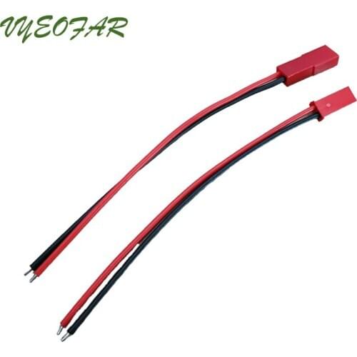 10 Pairs 100mm 150mm 2 pin jst Wire Connector Male female SM Power Wire cable pigtail led strip CCTV connector DIY RC battery