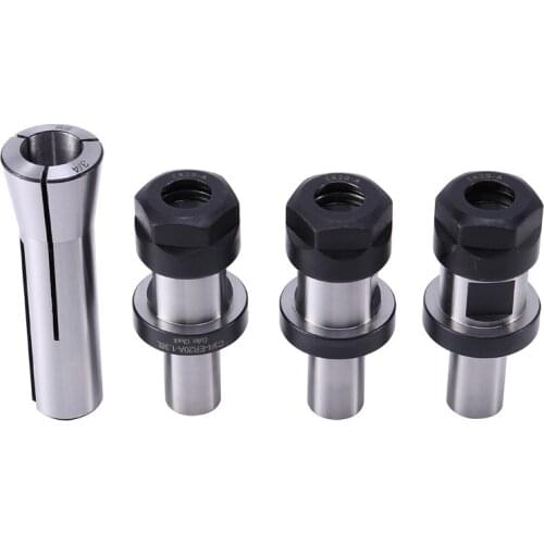 3 Pieces of 3/4 ER20 1.38 Chuck Chuck + 1Pc R8 Chuck 3/4, with Flat TTS System Kit, Tool Holder