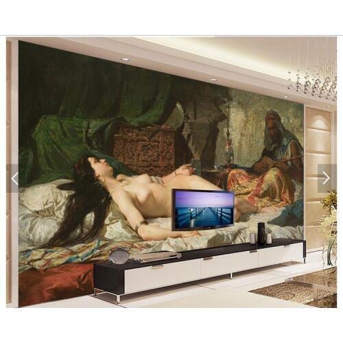 Customized 3d photo wallpaper 3d wall murals wallpaper Western classical realism beauty TV setting wall living room decoration