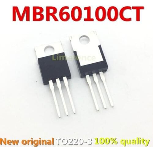 5pcs MBR60100CT TO220 MBR60100TO-220 60100CT V60100C Schottky diode 60A 100V original
