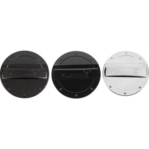 ABS Exterior Fuel Filler Tank Gas Cap Door Cover Decoration Trim Fit for Ford Mustang 2010-2014 Car Accessories
