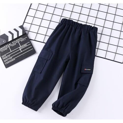 1 3 5 Years Old Boy Pants 2021 Autumn Clothes Pure Color Cargo Pants Baby Girl Casual Pants Kids Trousers Boutique Clothing
