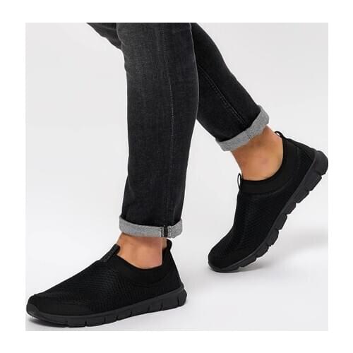 Black Sports-Male Casual Walking shoes-Kinetix Voten