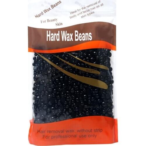 Black 300g Hot Wax Beans/Brazilian Granules Body Facial Hair Removal Bikini Depilatory Waxing Beads Hard Depilatory Hot Film