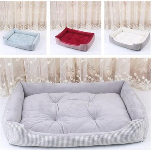 Pet Sofa Dog Beds Waterproof Bottom Soft Fleece Warm Cat Bed House Petshop cama perro