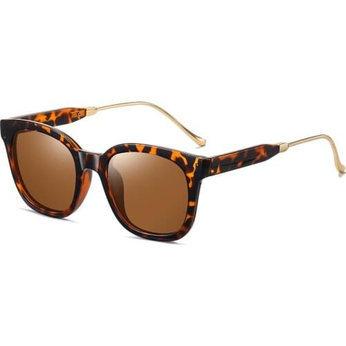 Designer Vintage Square Polarized Women‘s Sunglasses Stylish Mirrored Decorative Glasses Retro Eyewear Ladies Oculos Gafas