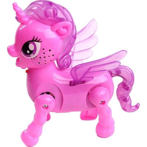 Unicorn Electric Toy Luminous Singing Leash Running Unicorn Electric Pet Toy Puzzle Enlightenment Early Education ChildrenS Toy