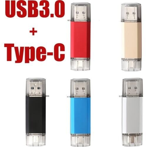 Pen drive USB Flash Drive 32GB 64GB 128GB OTG Type C USB 3.0 and 3.0 memory usb flash stick 16 32 64 128 256 gb pendrive
