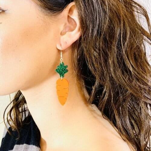 Rabbit Carrot Keychain Epoxy Resin Mold Charm Jewelry Earrings Silicone Mould DIY Crafts Pendants Ornaments Decorations M2EA