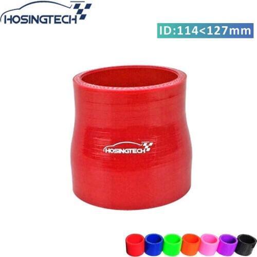 HOSINGTECH-factory price large diameter 127mm to 114mm 5" to 4.5" straight silicone reducer automotive hose