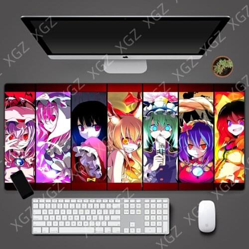 Yuzuoan XL Dragon Gaming Mouse Pad LED Gaming Accessories Computer Keyboard Carpet Computer Notebook Anime Game Table Mat