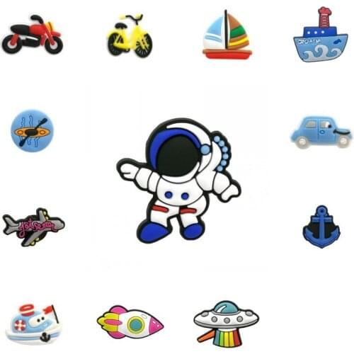 1PCS PVC Fridge magnet mini cartoon vehicle aviation series Whiteboard Magnetic stickers Home Decor Suitable For Refrigerators