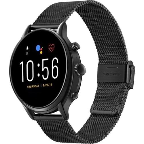 18mm Metal Strap For Fossil Gen 4 Q Venture HR/Gen 3 Q Venture Smartwatch Watch Women bracelet For Ticwatch C2 rosegold Correa