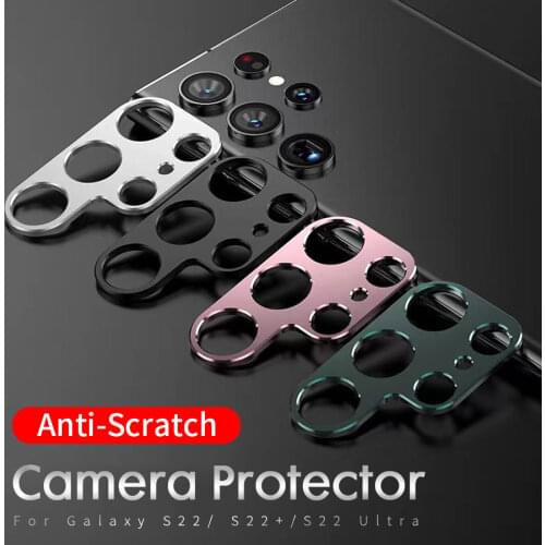 2-in-1 Back Camera Screen Protector Metal Protection Ring Case for Samsung Galaxy S21 Ultra S21 Plus 5G Galaxy A52 A71 Cover