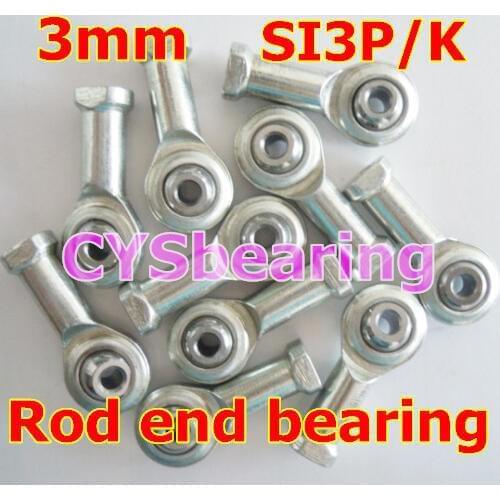 M3 fish eye SI3P/K NHS3 female metric right hand threaded rod end joint bearing