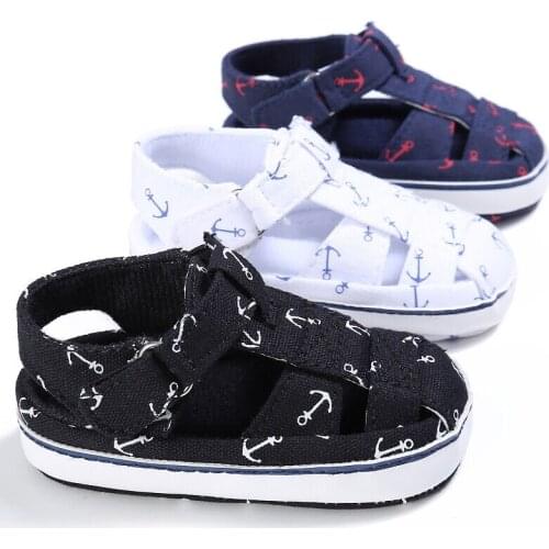 Girls Boys Summer Casual Shoes Baby Newborn Infant Cotton Print Hook Soft Baby Shoes 0-18M