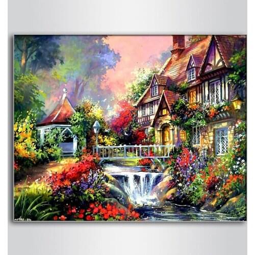 Diamond Painting Kit Full Square / Round Drill Natural Scenery Diamond Embroidery Mosaic Cross Stitch Home Decoration Gift