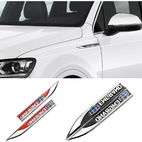 Car Fender Stickers Exterior Decoration for Geely Emgrand EC7 EC8 X7 7 GE GT EV8 EX7 Vision CK GE MK Bl King Kong Gx7 Side Badge
