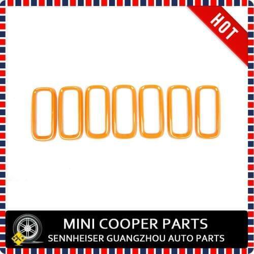 Brand New 100% Fitment ABS Material UV Protected Mini Ray Style Orange Color Front Grill Cover For Renegade (7 Pcs/Set)