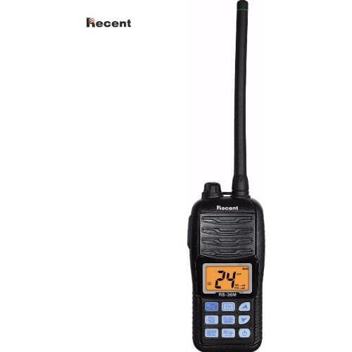 Recent RS-36M IPX7 VHF Handheld Marine Radio LCD Display Float Dual/Tri-watch Auto Scan Ham Interphone 156~161.45Mhz Transceiver