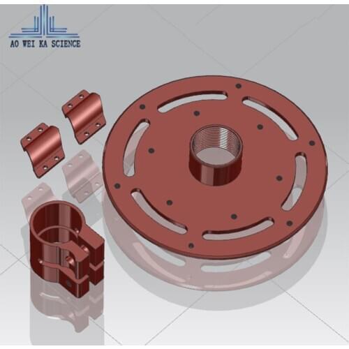 Precision mechanical hardware parts processing CNC aluminum alloy non-standard custom CNC lathe wire cutting parts customized