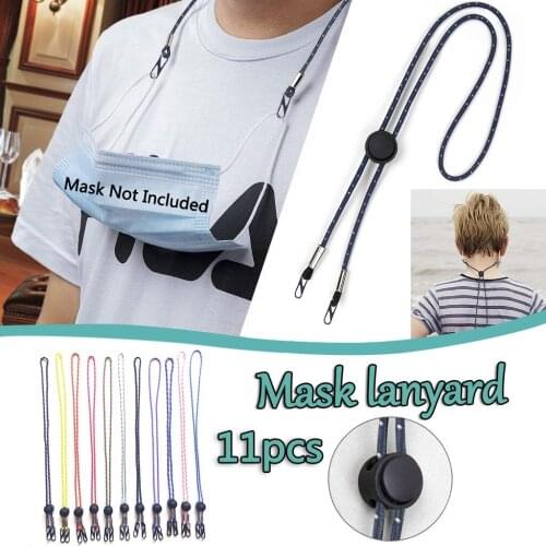 11pcs Face Mask Lanyard Adjustable Mask Storage Hook Handy Convenient Holder Rope Rest Holder Rope With Hook Dropshipping
