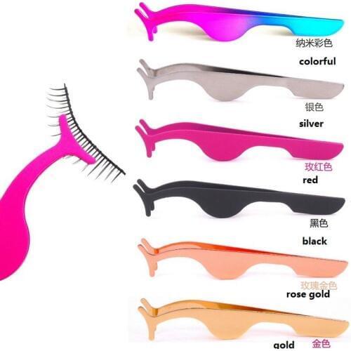 Stainless Steel Eyelash Curler Extension Applicator Remover Clip Eyebrow Eye Lashes Tweezers Nipper Tool