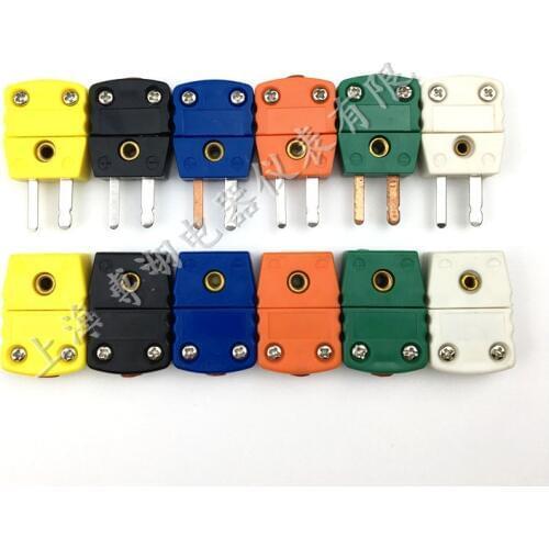 5pcs K Type thermocouple mini-plug connector NMP-K/J/T/N/RS/U-M/F Male and female plugs Thermocouple plug