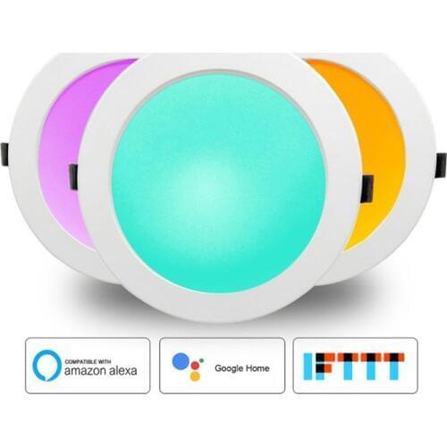 Smart Home LED Downlight Automation WiFi Switch Light Bulb Work With Alexa Google Home Assistant Smart Life Tuya APP