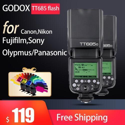 Godox Flash TT685 TT685C TT685N TT685S TT685F TT685O Flash TTL Camera Flash speedlite for Canon Nikon Sony Fuji Olympus Camera