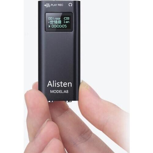 High Quality JNN Q25 Micro Miniature Professional Voice Recorder Noise Cencelling 8GB MP3 Voice Activated Digital Voice Record