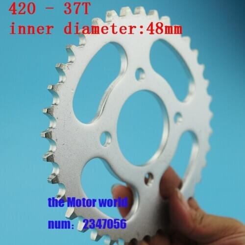 420-37T Tooth 48mm Rear Chain Sprocket For 110cc 125cc Chinese ATV Quad Pit Dirt Bike Motorcycle
