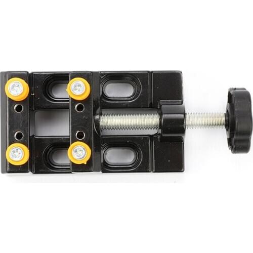Clamping Machine Vise Aluminum Alloy Eight-hole Clamp Nuclear Carving Fixed Hand Twist Drill Accessories