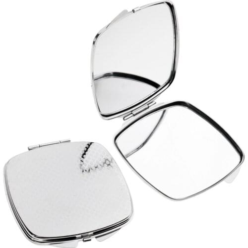 Lady Metal Folding Compact Mirrors Travel Beauty Makeup Set