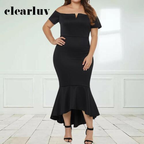 Black Simple Evening Dresses Women Mermaid Ankle-length Plus Size Custom Color Boat Neck Formal Dress T013 Robe De Soiree