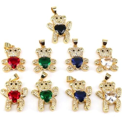 10Pcs jewelry charms zircon Lightning shape pendant for necklace gold plated lightning charms for necklaces making