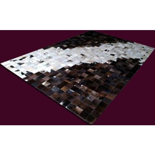 2018 free shipping 1 piece via DHL 100% natural cowhide leather bamboo silk rugs