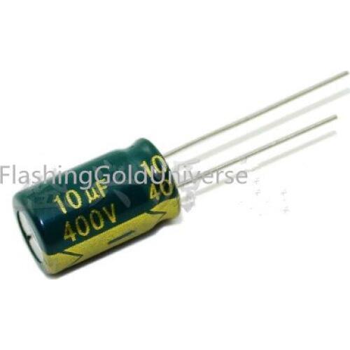 400V 10UF 10UF 400V Electrolytic Capacitor volume 10*17 best quality New origina
