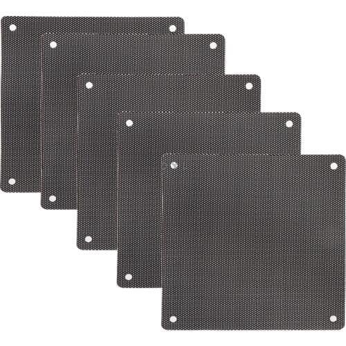 5Pc Computer Mesh PVC Case Fan Dust Filter Dustproof Cover Chassis Dust Cover 12cm x 12cm