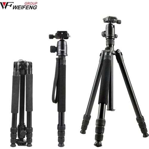 Weifeng WF-6620A Pro Aluminum Tripod & Monopod with Ball Head for SLR Cameras
