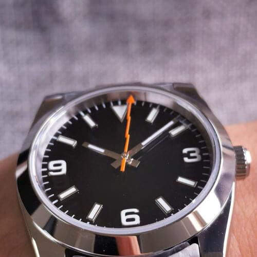 36MM/39mm Sterile Dial Sapphire Glass Polished Bezel Date 21 Jewels MIYOTA 8215 Automatic Mens Wristwatch