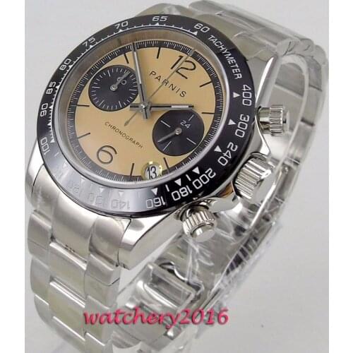 New 2018 Men Watch parnis Top Brand Luxury Mens Quartz Wristwatches Male Sapphire Military Date Date Watches Relogio Masculino