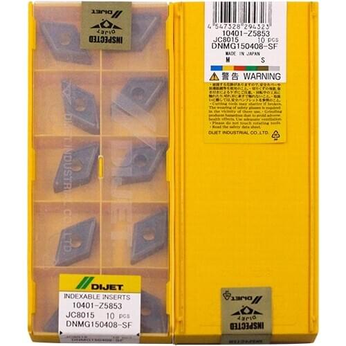 DNMG150408-SF JC8015 100% DIJET Original carbide insert with the best quality 10pcs/lot free shipping