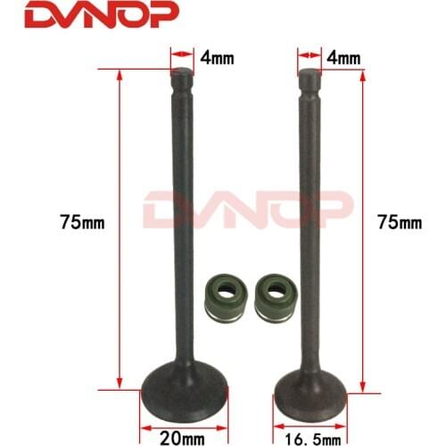 Valve,for,Suzuki ,lets4 lets5 V50G 4T,piston ,39mm,pin 10mm, oil seal 50cc