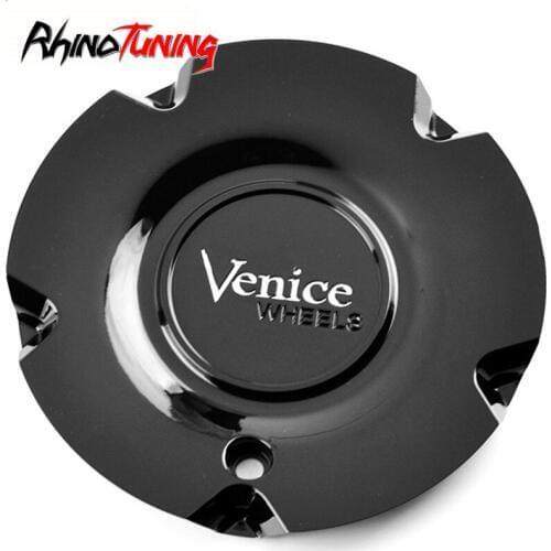 1pc 177mm For Venice Wheels High Gloss Black Center cap for rims Car Wheel Center Hub Caps