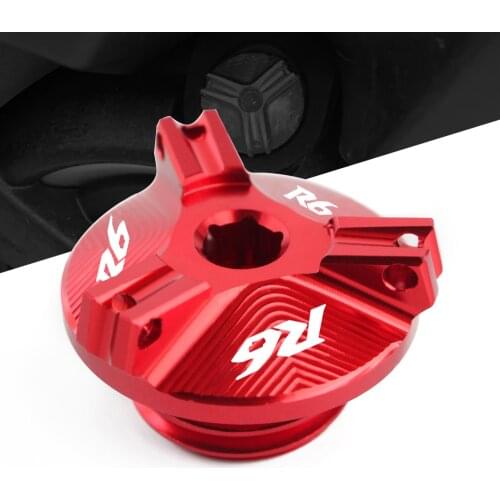 Motorcycle CNC Engine Oil Cap Bolt Screw filler cover For Yamaha R6 YZF-R6 1999-2019 2018 2017 2016 Motorcycle Accessories Engin